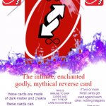 Infinite, enchanted, godly mythical reverse card