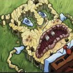 Spongebob's Crusty Ass on the Ground meme