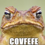 Trump Frog | COVFEFE | image tagged in trump frog | made w/ Imgflip meme maker