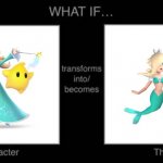 super mario what if | image tagged in what if character transforms into/becomes what,omarosa,mario,what if,mermaid | made w/ Imgflip meme maker