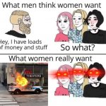 What men think women want