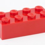 a singular lego piece template