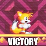 Victory Tails | VICTORY | image tagged in gifs,tails the fox,dance,victory | made w/ Imgflip video-to-gif maker