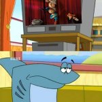 kenny the shark watches pinocchio a true story | image tagged in kenny the shark watches tv,pinocchio,memes | made w/ Imgflip meme maker