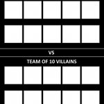 heroes team vs villains team