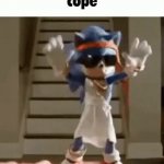 movie sonic cope meme