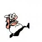 Peppino running from somethinh GIF Template
