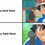 ash ketchum's reaction