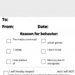 Apology Form