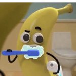 Banana Joe Brushing Teeth