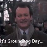 Groundhog day animated GIF Template