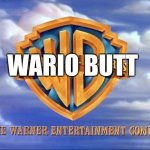 WB Stands for wario butt | WARIO BUTT | image tagged in warner bros,super mario bros,super mario | made w/ Imgflip meme maker