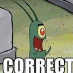 Correct! | image tagged in plankton correct | made w/ Imgflip meme maker