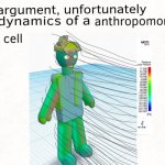 aerodynamics of a anthropomorphic blood cell meme