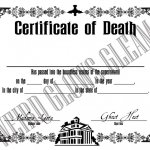 Certificate of Death