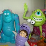 Mike Wazowski, Boo and Sulley Monsters Inc. Happy Meal Toys