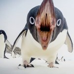 Penguin hungry meme