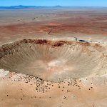 Barringer Meteor Crater in Arizona meme