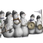 Slavic Snowman Army meme