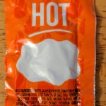 Taco Bell blank sauce packet