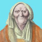 Ugly old woman