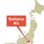 Saitama on map