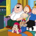 Family Guy Griffin Family Watching TV