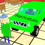 Objectcatballs hates Countryballs part 1 | Objectcatballs; Countryballs | image tagged in baldi in a car crashes into other baldi,countryballs | made w/ Imgflip meme maker