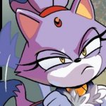 blaze squinting