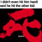 man had a broken nose | Bully: I didn't even hit him hard!
How hard he hit the other kid: | image tagged in gifs,saitama | made w/ Imgflip video-to-gif maker