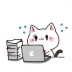 Frantically Typing Cat by MixFlavor