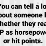 how i read HP