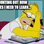 Study. | JUST COUNTING OUT HOW MANY PAGES I NEED TO LEARN... | image tagged in gifs,studying,study,homer simpson | made w/ Imgflip video-to-gif maker