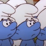 Confused Smurfs template