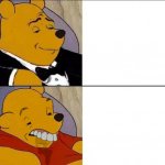 Winnie the pooh with teeth meme