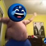 Fat guy dancing GIF Template