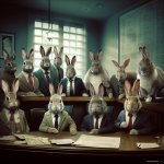 Rabbits in Suits