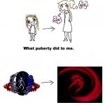 From Giegue to Giygas | image tagged in what puberty did to me,giygas,giegue,earthbound | made w/ Imgflip meme maker