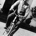 Einstein on a bike