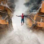 Spiderman pulling the bridge together
