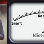 Spock reads idiot meter