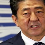 Angry Shinzo Abe