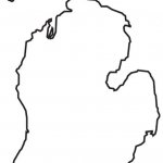 Michigan Lower Peninsula outline