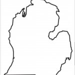 Michigan Lower Peninsula outline