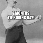 boxer | 7 MONTHS TIL BOXING DAY! | image tagged in boxer | made w/ Imgflip meme maker