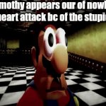 insert title here | when Timothy appears our of nowhere are u get a heart attack bc of the stupid spider | image tagged in gifs,a | made w/ Imgflip video-to-gif maker