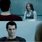 Superman y Lois lane hombre de acero man of steel conversando