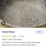 Boiled water