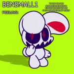 BenSmall1 Announcement Template meme