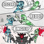 Sword fight | DISCORD; REDDIT; IMGFLIP | image tagged in sword fight | made w/ Imgflip meme maker